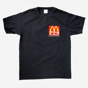 Vintage Man's T-Shirt McDonalds Marijuana Funny 90S Mazatlan Mexico Black Size M